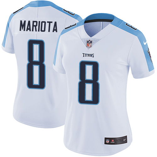 2019 Women Tennessee Titans 8 Mariota white Nike Vapor Untouchable Limited NFL Jersey